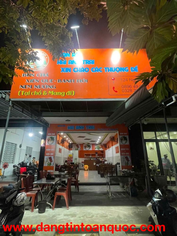 SANG NHƯỢNG QUÁN ĂN – VỊ TRÍ ĐẸP TẠI 124 NGÔ VĂN SỞ, HÒA KHÁNH NAM, LIÊN CHIỂU, ĐÀ NẴNG