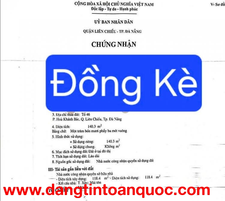 CẦN BÁN LÔ ĐẤT TRỤC ĐƯỜNG KINH DOANH – ĐỒNG KÈ – 140M²