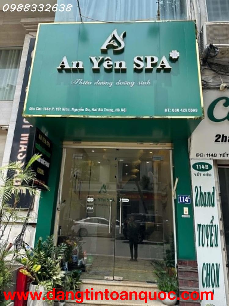 SANG NHƯỢNG SPA VỊ TRÍ ĐẸP DOANH THU ỔN ĐỊNH VÀO LÀ LÀM NGAY TẠI HÀ NỘI