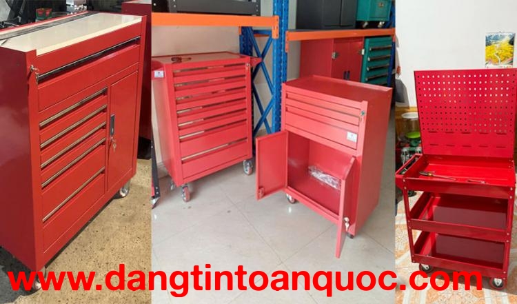 Tủ đồ nghề 5 ngăn, tủ dụng cụ 7 ngăn  Tủ đồ nghề 5 ngăn sơn tĩnh điện