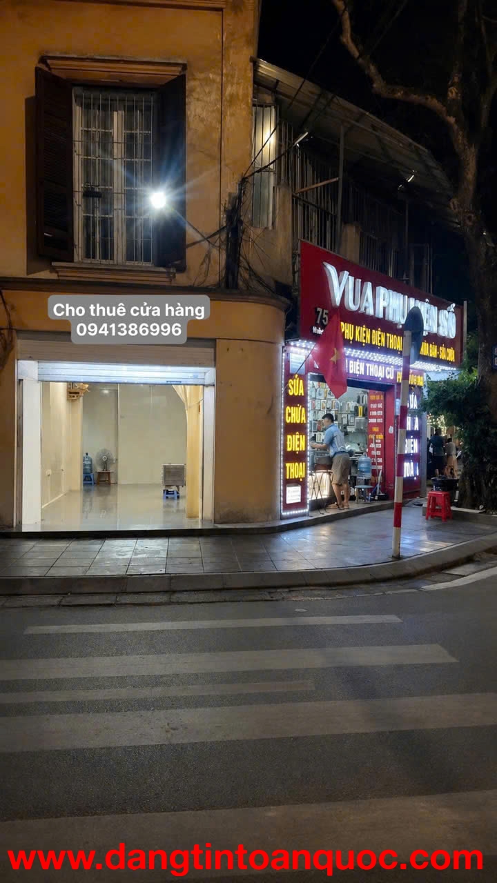 CHO THUÊ CỬA HÀNG – NHÀ GÓC PHỐ SỐ 10 ĐẶNG DUNG/ 75 QUÁN THÁNH, BA ĐÌNH, HÀ NỘI