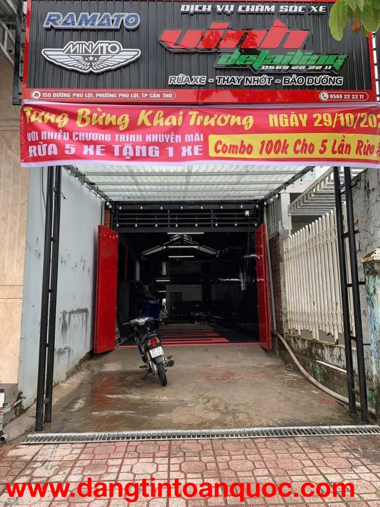 SANG TIỆM RỬA XE MẶT TIỀN – PHƯỜNG 2, PHÚ LỢI, SÓC TRĂNG