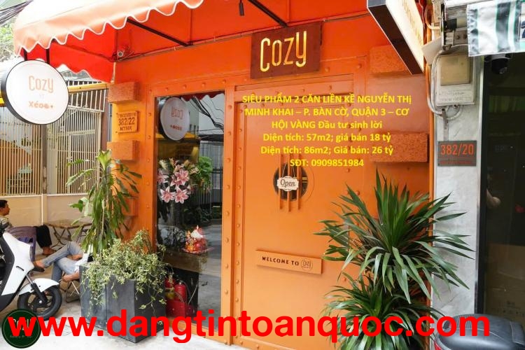 SIÊU PHẨM 2 CĂN LIỀN KỀ NGUYỄN THị MINH KHAI – P. BÀN CỜ, QUẬN 3 – CƠ HỘI VÀNG Đầu tư sinh lời