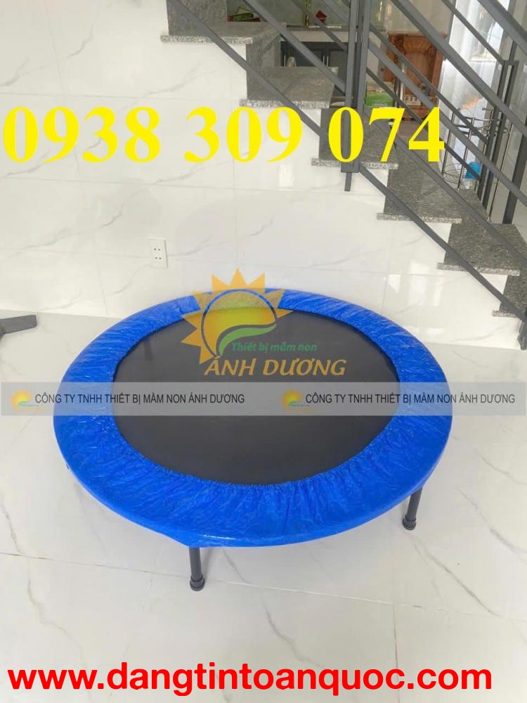 Sàn nhún nhảy mini trẻ em, bạt nhún lò xo trampoline trẻ em