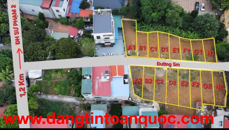 1TY1 MUA DK MẢNH ĐẤT GẦN ĐẠI HỌC SƯ PHẠM, ĐH KIẾN TRÚC, FLAMIGO  FULL THỔ CƯ