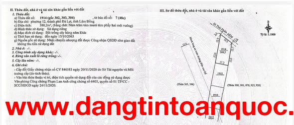 BÁN ĐẤT PHƯỜNG LÂM VIÊN, ĐÀ LẠT