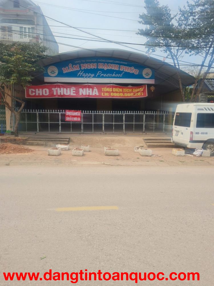 Bán Đất Trung tâm Thị Trấn Kép, huyện Lạng Giang, Bắc Giang. 606 m2 - Mặt tiền 11 m. giá 5,4 tỷ
