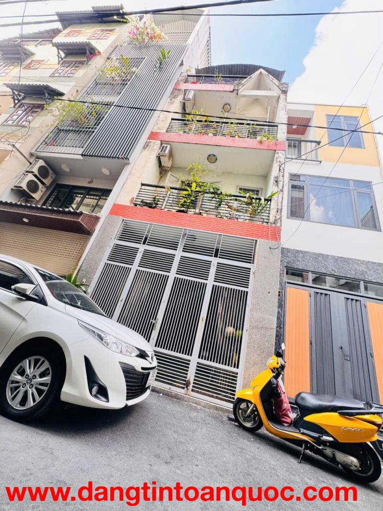 BÁN NHÀ 5 TẦNG MỚI - MẶT TIỀN XE HƠI ĐẬU CỬA Đ.NGUYỄN THIỆN THUẬT, QUẬN 3- KHU VIP PHÂN LÔ BÀN CỜ HI