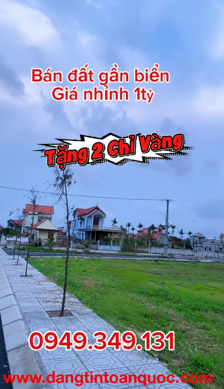 Sở Hữu Ngay ĐẤT NỀN VEN BIỂN - THỔ CƯ 100% - Xã Hải Xuân, Huyện Hải Hậu, Nam Định