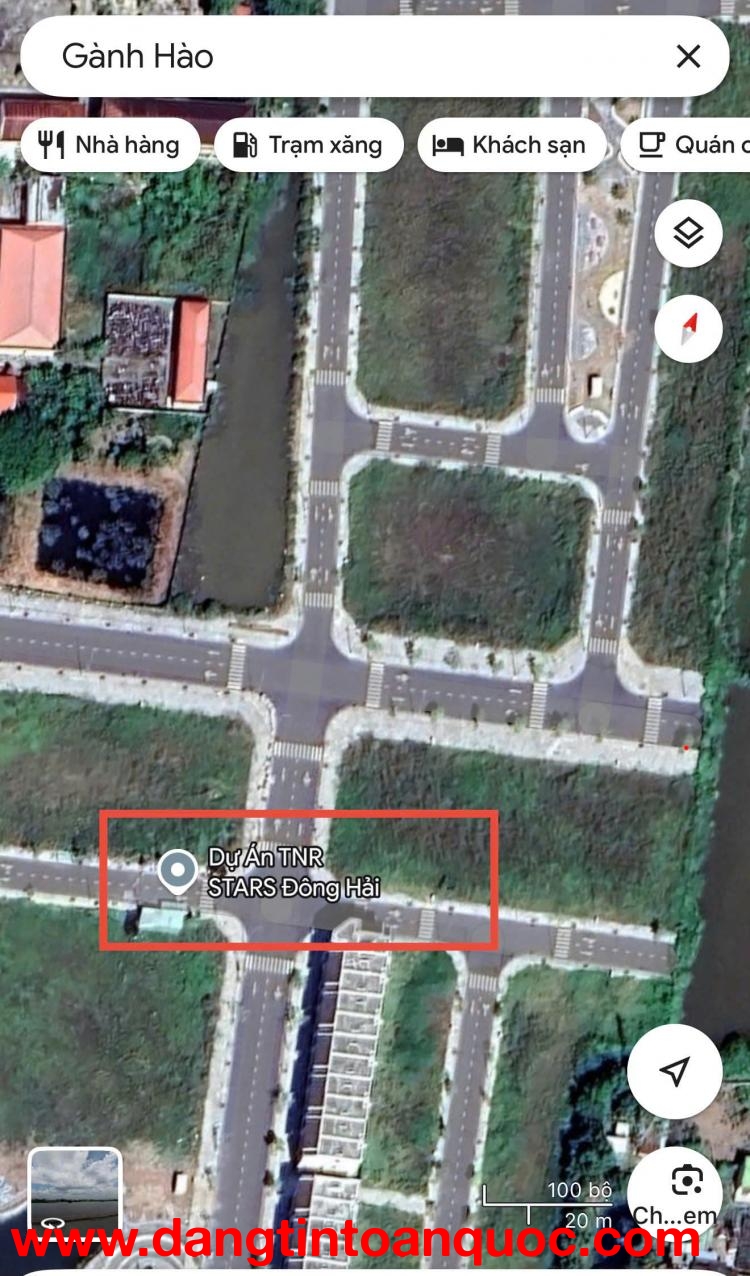 CHÍNH CHỦ CẦN BÁN CĂN NỀN GÓC CÓ VỊ TRÍ ĐẸP TẠI THỊ TRẤN GÀNH HÀO - HUYỆN ĐÔNG HẢI - TỈNH BẠC LIÊU.
