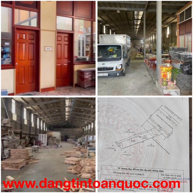 Cần bán gấp đất + kho xưởng vị trí đắc địa tại Tân Vạn - P.Thuận Giao - Bình Dương