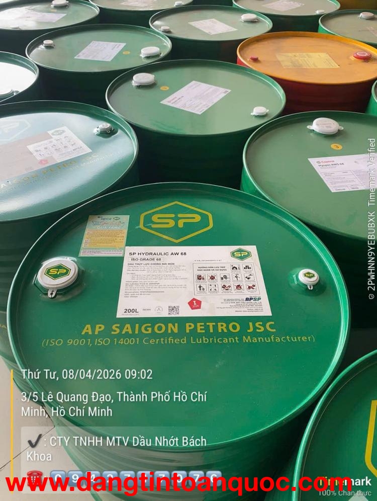 Dầu Thủy Lực 46 Và 68 Cho Máy Ép Nhựa, Máy Dập