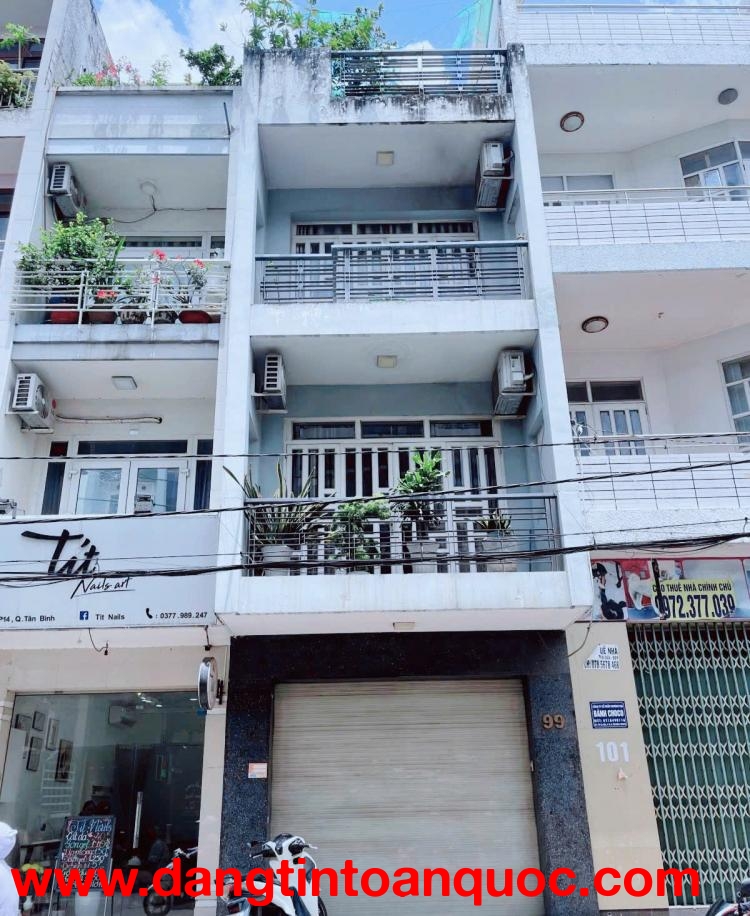 ????CHÍNH CHỦ BÁN GẤP NHÀ MẶT TIỀN 99 BA VÂN – P.14, TÂN BÌNH - 0898333313