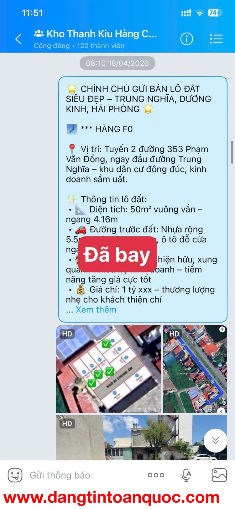 Cơ hội sở hữu lô đất rẻ đẹp tại Tổ 10 Hòa Nghĩa, Dương Kinh. Lô đất nằm trong khu vực dân