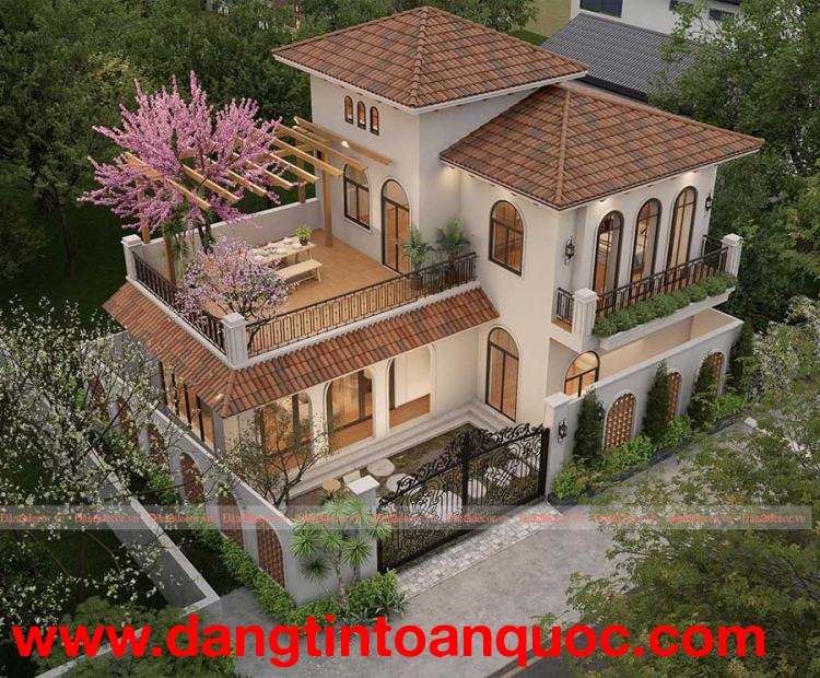 Mẫu Biệt Thự Phong Cách Địa Trung Hải
