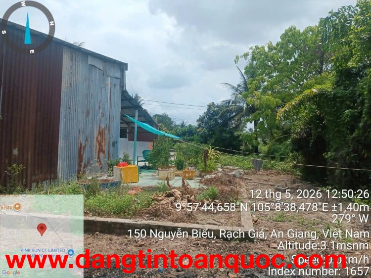 CẦN BÁN ĐẤT MẶT TIỀN ĐƯỜNG NGUYỄN BIỂU – GIÁ NGỘP ĐẦU TƯ TỐT TẠI TP RẠCH GIÁ - KIÊN GIANG.