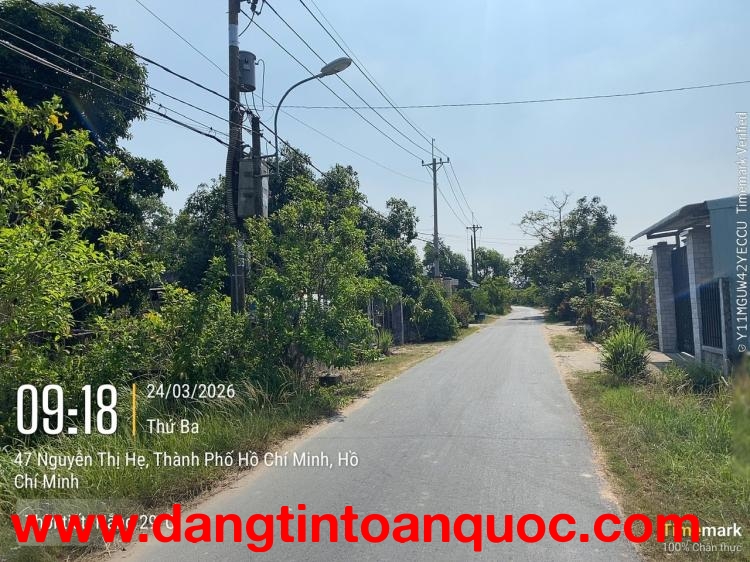 CHỈ 1,8 TỶ SỞ HỮU NGAY LÔ ĐẤT MẶT TIỀN ĐƯỜNG NHỰA TẠI CỦ CHI – CƠ HỘI ĐẦU TƯ HIẾM CÓ
