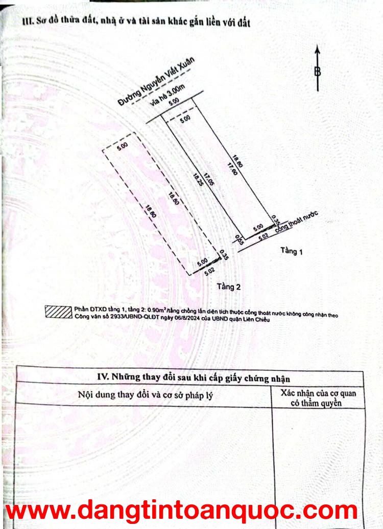 Bán nhà 2 tầng đường Nguyễn Viết Xuân - Đối diện bến xe TTTP
