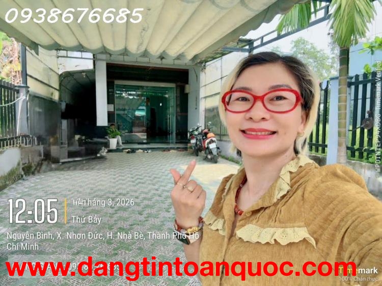 CHÍNH CHỦ 0938676685 - BÁN NHÀ MẶT TIỀN KINH DOANH Đ.NGUYẼN BÌNH, NHÀ BÈ - 6M*38M - VỊ TRÍ TƯƠNG LAI