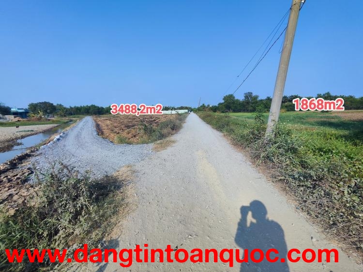 CẦN BÁN 5356M2 ĐẤT VƯỜN MT ĐƯỜNG BỜ BAO XÓM HỐ