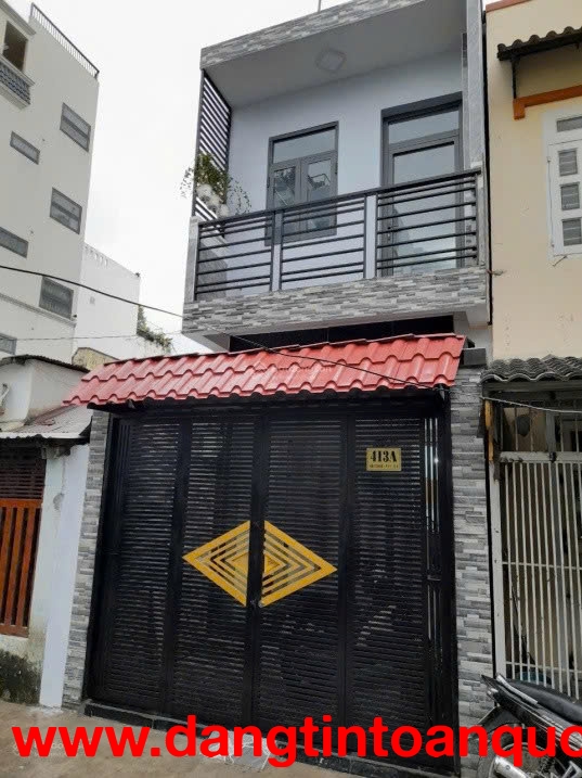 BÁN NHÀ 1 TRỆT 1 LẦU, 51.4M2, 2PN, SẴN SỔ ĐÃ HOÀN CÔNG, HẺM RỘNG 4M Đ.HẬU GIANG, P.11, Q,6