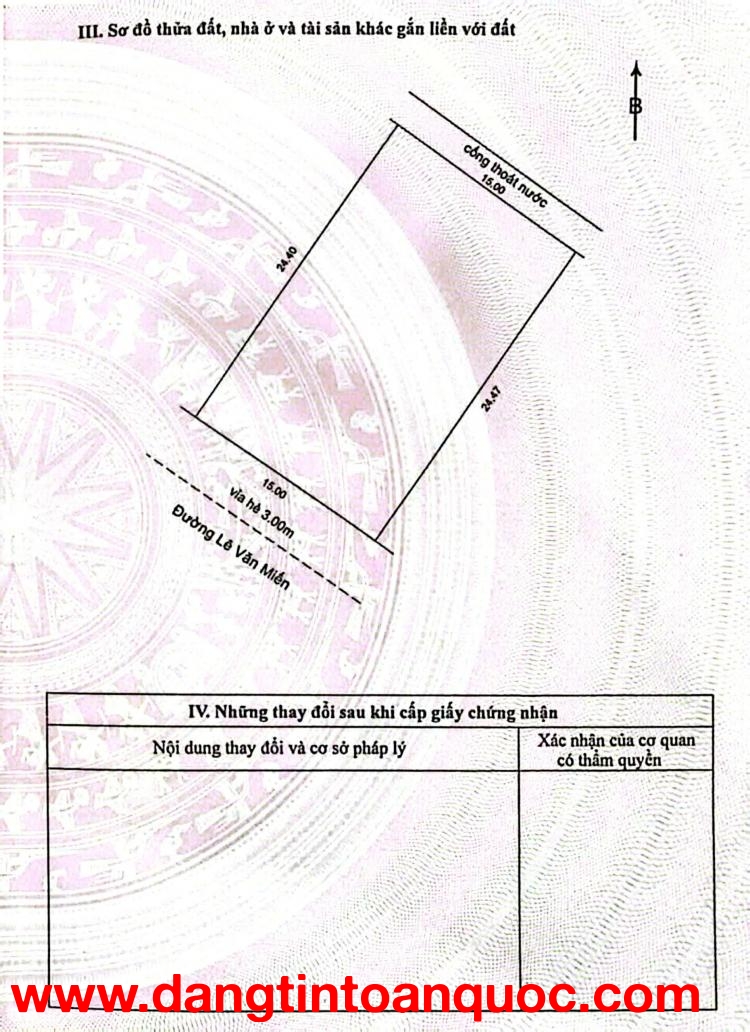 ????????Bán đất đường LÊ VĂN MIẾN - DT 366,5m2 - Sát biển