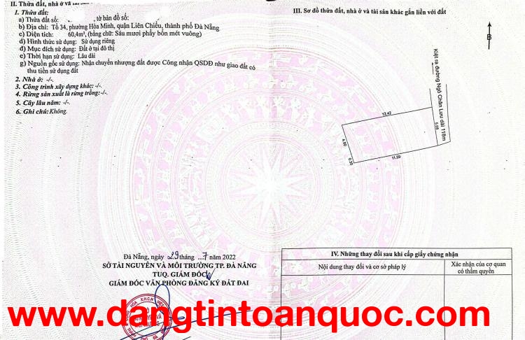 ????????Bán đất K109 Tô Hiệu - Ngay ngã tư Tô Hiệu và Ngô Chân Lưu