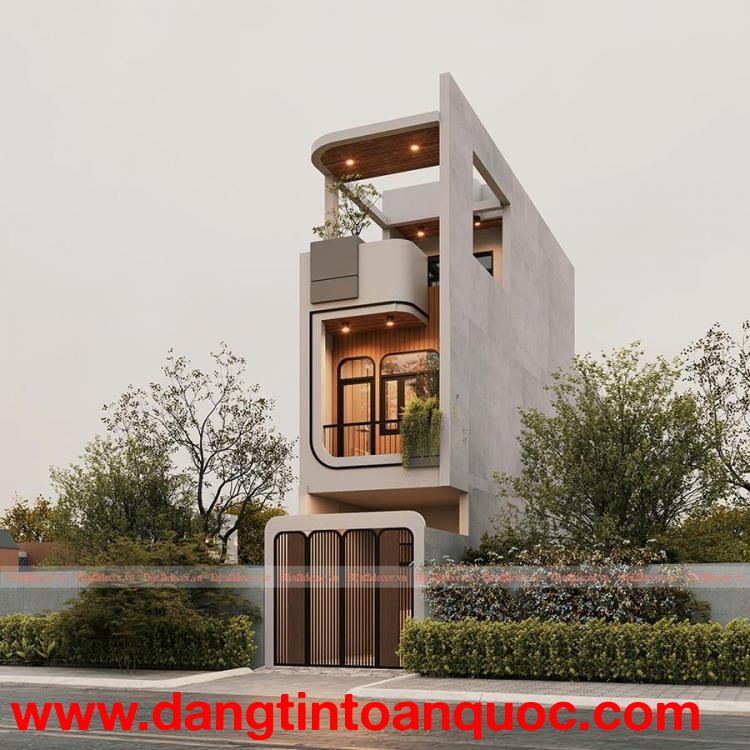 Nhà Phố Hiện Đại 3 Tầng Mặt Tiền Hẹp