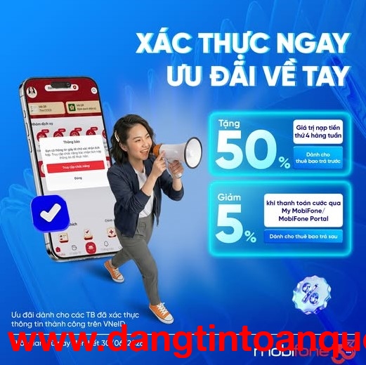 Deal hot tháng 5: Xác thực thông tin ngay – Nhận ưu đãi về tay
