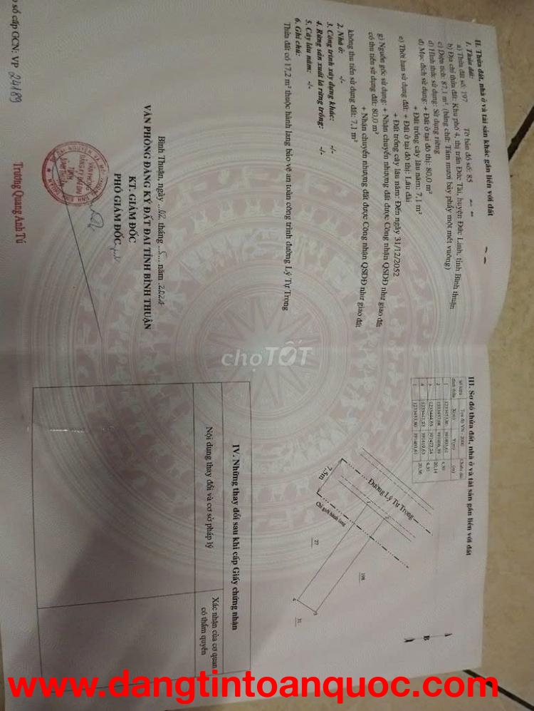 CHÍNH CHỦ Cần Bán Nhà Số 39, Lý Tự Trọng, Thị trấn Đức Tài, Huyện Đức Linh, Bình Thuận