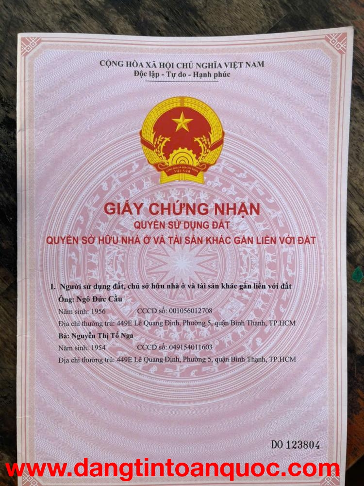 BÁN ĐẤT MẶT TIỀN ĐÔNG THẠNH 7-3, HÓC MÔN 12X26M