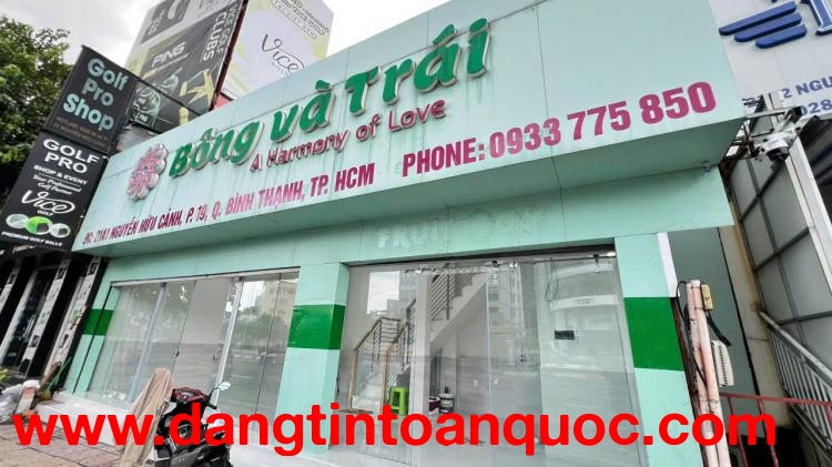 Cho Thuê Nhà Kd Mặt Tiền 1 Trệt 1 Lầu, 48m2, Mặt Tiền Rộng 10.6m- Tại 21A1 Nguyễn Hữu Cảnh, P.19, Q.