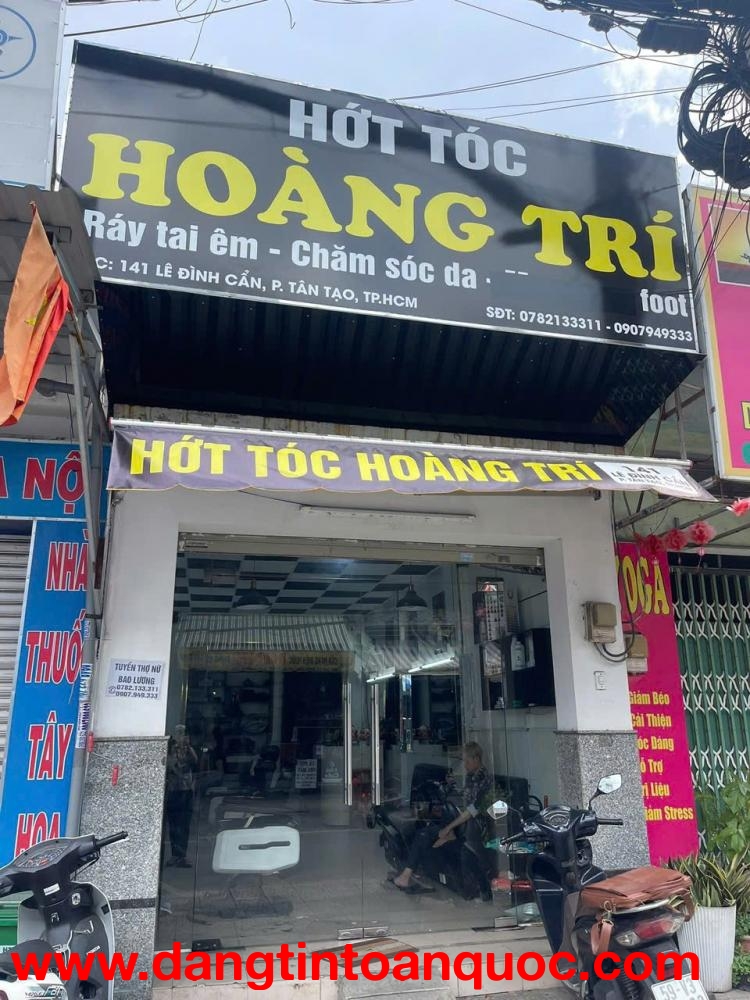 Bình Tân ! SANG SALON TÓC NAM MỚI ĐẸP , MẶT TIỀN ĐƯỜNG GẦN KHU CHỢ SẦM UẤT,  Tel : 0907949333 ( chín