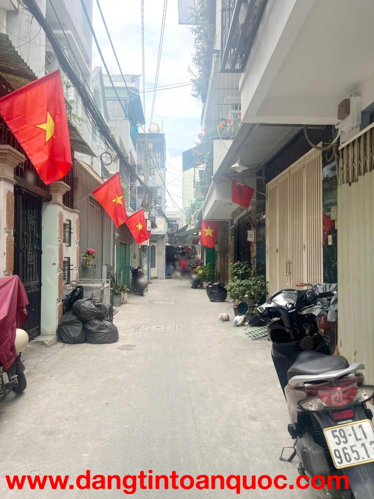 Bán nhà 4 tầng hẻm 4m đường Nguyễn Thị Tần P2Q8. Giá: 7 tỷ