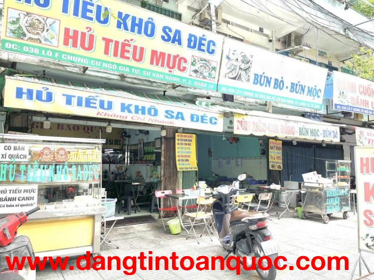 SANG NHANH 2 QUÁN ĂN – QUÁN ĐÔI ĐẸP LẮM Tầng Trệt CC Ngô Gia Tự , MT Sư Vạn Hạnh Phố Ẩm Thực, Tel : 
